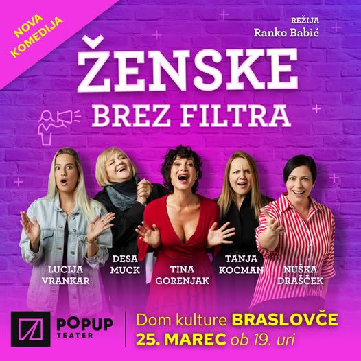 Komedija Ženske brez filtra